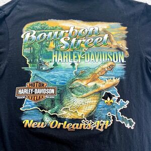 Harley Davidson New Orleans Bourbon Street Double‎ Sided Medium T Shirt